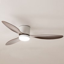 스피아노 샌디 초슬림 132cm LED DC 유선형 실링팬 SCF-SW52070L, 03.바디:화이트/날개:월넛