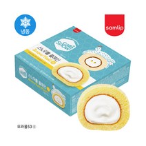 삼립 냉동 스노우롤플레인2입 210g 간식크림빵조각케익디저트카페스노우, 210g(조각2입)