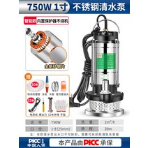 농업용양수기 소형 엔진 물 펌프 잠수정 220v 워터 가정용 워터 하이 리프트 워터, (하이리프트) 750w1인치 15m 라인 + 10