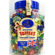 Walkers 1.250g Toffee Assorted Eclairs 카라멜 워커스 어쏘티드 토피 에클레어, 1.25kg, 1개
