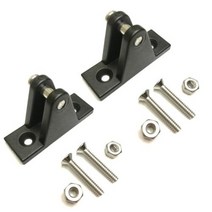 카약 슬라이드 레일 Bimini 데크 힌지 나일론 플랫 마운트 데크 힌지 앵커 해양 보트 Bimini 탑 하드웨어, 2PC