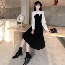 빅 사이즈 헵번 스타일 벌룬 원피스 인형 긴팔 여성블라우스 맥시드레스 스포티원피스 오피스원피스 비치드레스