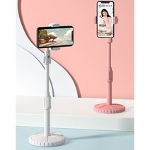 360도 회전 휴대폰브라켓 휴대폰고정 핸드폰브라켓 360도회전 각도조절 스탠드타입 사진촬영 휴대폰클립 핸드폰고정클립, 오렌지