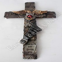 Colors of Rainbow Policeman Decorative Wall Cross Holster Gun Police Department Emblem Eagle Decor 1