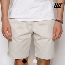 유니어패럴 트윌 밴딩 반바지 연베이지