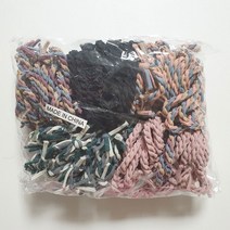 얌뚱이 뉴꽈배기 100개 머리끈 트위스트 헤어끈 칼라 검정 슈슈 선물