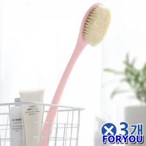 ForU482 각질제거 바디 샤워브러쉬 핑크 등브러쉬 샤워솔 3개 목욕솔 목욕 목욕브러쉬, 상세페이지 참조
