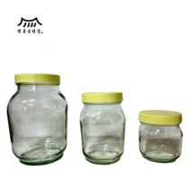 유리꿀병 꿀통 유리용기 꿀병용기 수제청 공병 0.6kg 1.2kg 2.4kg, 유리꿀병2.4kg