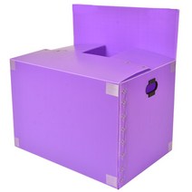 뉴프라테크 이사박스 3호(고급형)-5개묶음 [모서리 필라멘트테이프 부착 박스], 보라, 5개