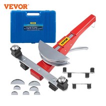 파이프머신 vevor hvac 냉동 수동 구리 래칫 벤더 키트 다이 7개 포함 6-22mm 90° 내부 앰프 외부 튜브 굽힘 도구, 없음