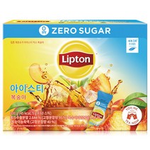 립톤 제로슈가 아이스티 믹스 복숭아 300g 60개입, 1개