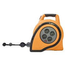 세이즈 X4 1.5SQ 4구 오토 케이블릴 오렌지, 10m, 1개