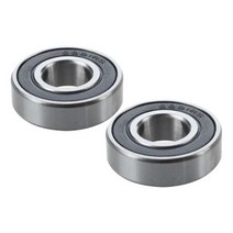 2 조각 볼 베어링 6001RS 28mm x 12mm x 8mm 스쿠터, 하나, 실버, 블랙