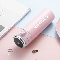 지능형 보온병 플라스크 여행 컵 스테인레스 스틸 진공 물병 Skoda kodiiq 자동차, [04] 분홍색
