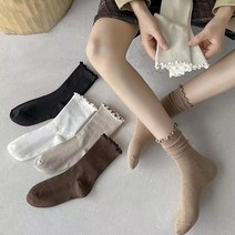 모디 베이직 여성 중목양말 5족세트 / 학생 패션 양말