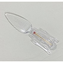 다목적 케익칼(1석4조) / 23cm / 5개 / 일회용칼 / 케익나이프 / 개별포장칼 / 넓은케익칼 / 삼각형일회용칼