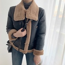 레더 양털 퍼 무스탕 자켓