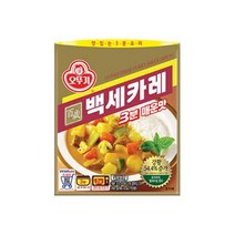 오뚜기 일품요리 백세카레3분 매운맛 자취 혼밥 도시락 간편한식사 대용량 식자재 200g, 1개