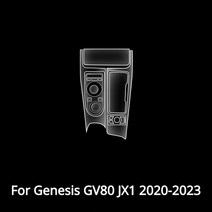 제네시스제네시스 GV80 JX1 2023 기어 패널 센터 콘솔 내비게이션 자동차 인테리어 필름 TPU 스크래치 방, 02 B, 1개