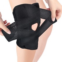 소하피 통기성 고탄력 3중보호 스포츠 헬스 홈트레이닝 무릎보호대 무릎 관절 보호대 무릎 통정 완화 보호대 2개세트, 1세트