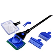 물고기 탱크 브러시 메쉬 5 in 1 먼지 포수 가정용 액세서리 스크레이퍼 포크 수족관 용품 먼지 제거제 빨 청소 키트, 유형1