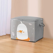 Hot Quilt Clothes Organizer Storage Bag Closet Cartoon Portable Box Folding Pillow Quilt Blanket War, 01 Little Fat Chicken A