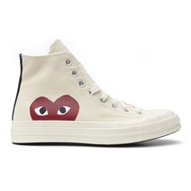 꼼데가르송 (당일) 22FW 컨버스 척테일러 1970S 화이트 하이 스니커즈 P1K112 WHITE