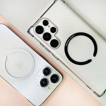 파파레이디 맥세이프 링 마그네틱 자석 스티커 아이폰 갤럭시 호환, 화이트