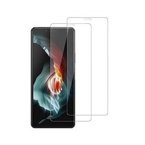 2장 세트 Sony Xperia 10 II용 유리 필름 일본제 소재 아사히 유리제/경도 9H 익스페리아 II 강화 방지문/고투과율/기포 제로/비산 방지 처리/스크래치 방지/라운드, 엑스페리아 10 II 패스스루