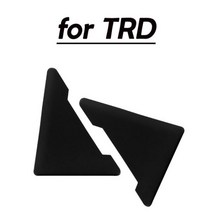 2pcs 실리콘 자동차 도어 코너 커버 범퍼 크래시 스크래치 수호자 도요타 TRD avensis auris hilux Corolla 캄리 스타일링, for TRD black