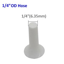 퀵 커플러 OD 1/4 quot3/8quot 파이프 빠른 액세스 커넥터 역삼 투 슬립 록 조인트 Y 형 커플 링 티 밸브 어댑터, 01 6.35mm End plug