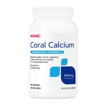 GNC 지앤씨 코랄 칼슘 Coral Cacium 400mg 180정 캡슐, 1개, 기본