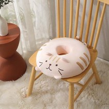 부끄부끄냥이 산모 임산부 도넛방석, 베이지