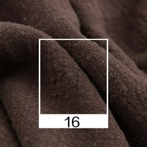 부드러운 린넨 코튼 원단 50x130cm 유기농 소재 순수 천연 아마 바느질 DIY 핸드메이드 의류 패치워크 원단 린넨코튼원단, 16 Coffee