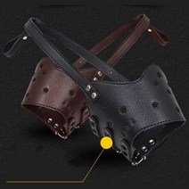 짖음방지 사이즈조절 보더콜리입마개 강아지방문훈련 개마스크, 1개, 브라운