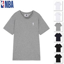 NBA 6종택1 남여공용 스몰로고 라운드 반팔 티셔츠 N222TS952P