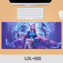 게이밍 장패드 롤 LOL 디자인 마우스 패드 79종 시리즈 리그 오브 레전드 장패드 3-4mm 두께, LOL-252, 800*300*3mm