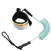 패들 바디 서핑 보드 보트 Coiled Surf Leash 안전 서핑 Sup 프리미엄 보드 패들 손목 발목 끈 바다 다리, 02 Clear Blue