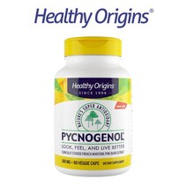 헬시오리진 피크노제놀 100mg Pycnogenol 프랑스 해안송 소나무 껍질 추출물 파인바크 비건 60 베지캡슐