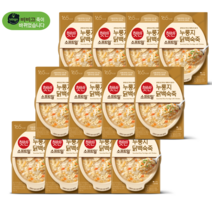 CJ제일제당 CJ 비비고 누룽지닭백숙죽 용기형 280g, (죽 280g) 햇반 누룽지닭백숙죽 280g x 12개