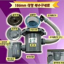 신개념 싱크대배수구 말끄미(대형1볼), 1-사각2 오버플로우