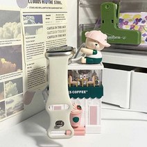 블록 인테리어 애플워치 충전대 인테리어 피규어 소품, 레고(조립완료인형랜덤)