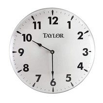 [미국] 테일러 Taylor 금속 벽 실내 실외 온도계 및 습도계 30.5cm 12인치, Patio Clock