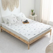 허니베딩 시원한 여름 침대패드 시어서커 패드 9종, 06.파스텔피쉬-블루