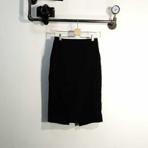 유니클로 블랙 울혼방 h라인스커트 여자 1578