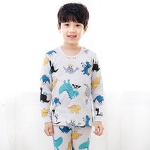 아동용 붕붕디노 9부 자카드 실내복 상하벌