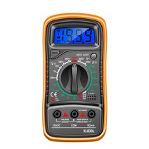 멀티테스터기 만능 디지털 전문 멀티미터 전기 LCD 전압계 AC DC 전압 OHM XL830L, 1.Yellow