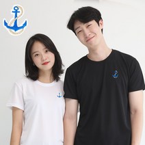 멋지군 쿨론 기능성 반팔티 PK 빅사이즈 닻자수 반팔 티셔츠
