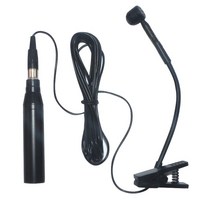 PGA98 GOOSENECK 악기 마이크 SHURE ULX SLX PGX QLX GLX 무선 오디오 콘솔 믹서 48V 팬텀 전원 XLR 미니, PGA98 및 어댑터