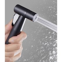 화장실 청소 샤워기 베란다 욕실 고압 스프레이건 미니호스 비데 분무기, 05.실버 스프레이건 + 3m 튜브 + 브라켓